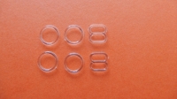 plastic set - 4 oogjes & 2 achtjes  - 0.8 cm