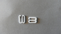 wit metalen - schuifjes - 0.8 cm