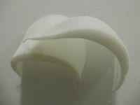 Schoudervulling  wit - 1 cm dik