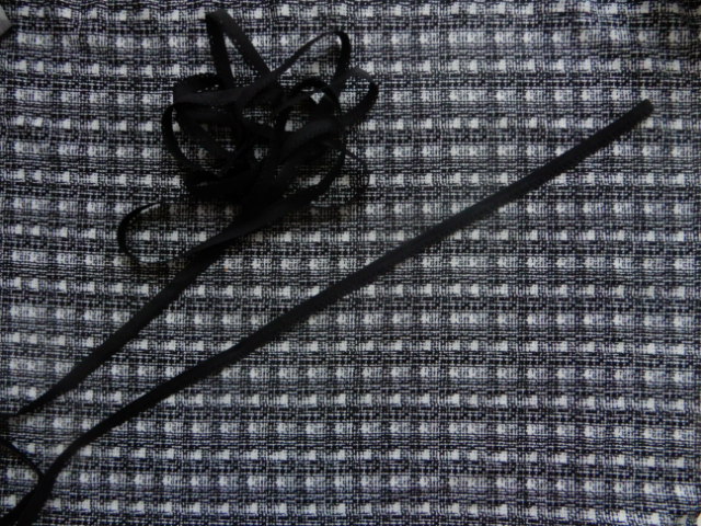 slip - tricot black white