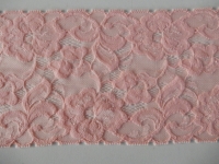 Stretchkant roze - 13 x 1.10 cm