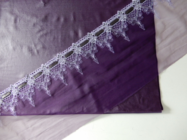 lingeriepakket Special purple zilver lace