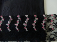 Beha pakket - black flower lace