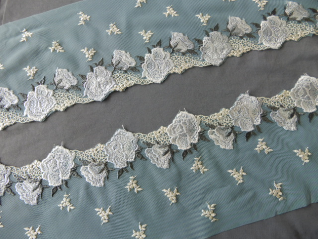lingeriepakket - sweet grey flower lace