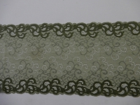 Stretch kant mos groen - 24 x 1.15 cm