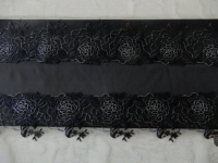 Beha pakket - zilver draad black lace