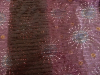 doorschijnende paarse stof met glitters - 1.00 x 1.10