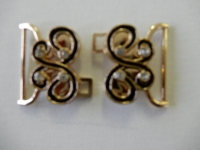 bikinisluiting -zwart goud motief - 3cm breed