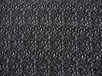 rekbaar gatenstof -  zwart 85 x 1.50 meter