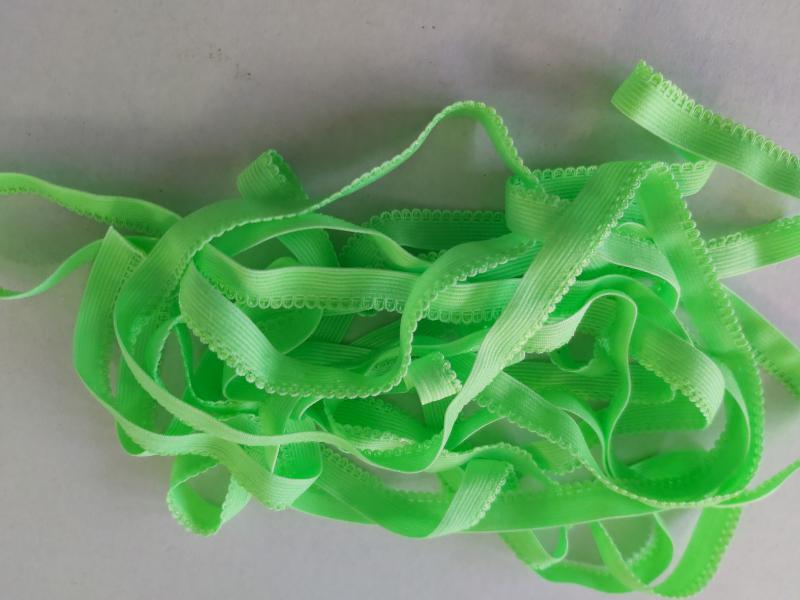 Neon groen sier elastiek vanaf 4 meter