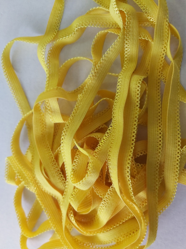 licht mosterd geel sier elastiek vanaf 3 meter